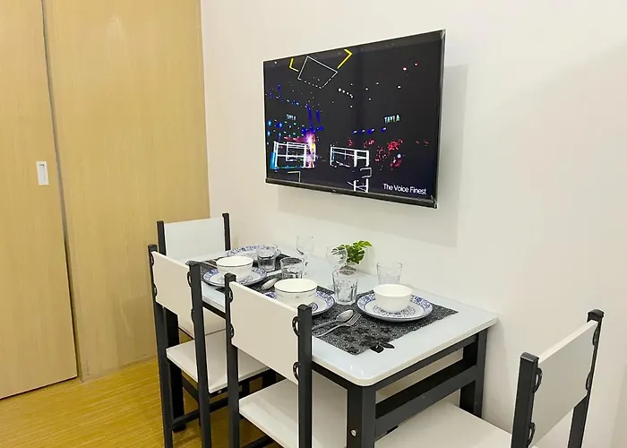Cozy 1 Bed Unit Wifi In Grace Residences Taguig Manila
